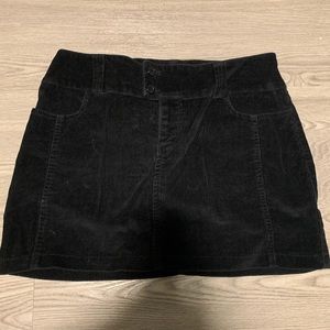 Cute Cordoroy Black Skirt